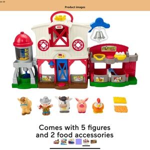 Fisher-Price Little People Barnyard Set - Red, White, and Blue